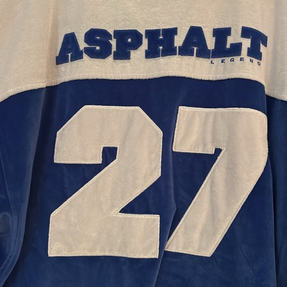 Asphalt Legend Men’s Blue and Grey Sports Jersey Size XL - Picture 9 of 13
